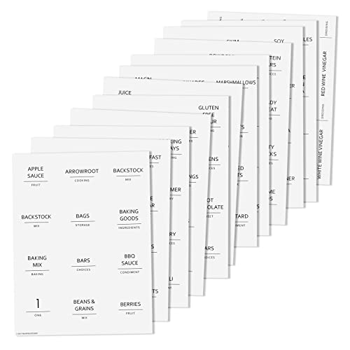Minimalist Pantry & Fridge Labels
