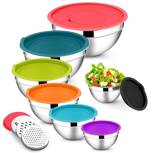 Stainless Steel Mixing Bowls with Lids