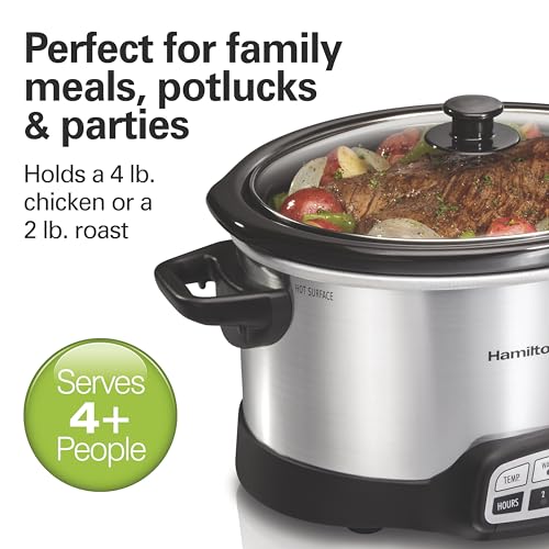 Programmable Slow Cooker With Flexible Easy Programming