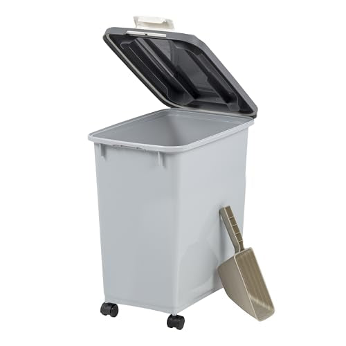 Dog Food Storage Container with Wheels
