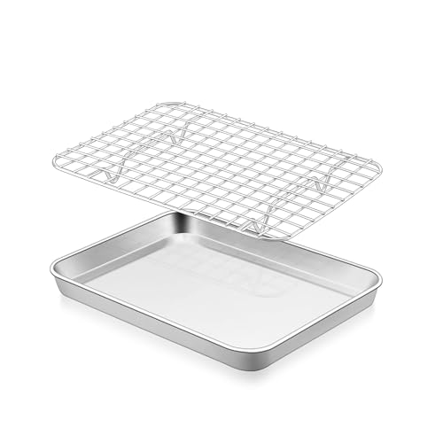 19.8/17.6/16/12.5/10.5/9 Inch Baking Sheet with Rack Set