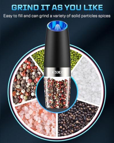 Gravity Electric Pepper and Salt Grinder Set