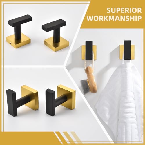 Towel Hooks for Bathroom 2 Pack