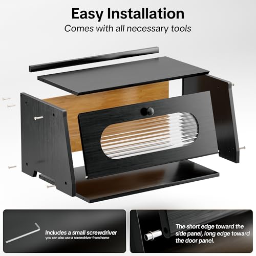Bread Box for Kitchen Countertop
