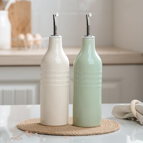 Ceramic Olive Oil Dispenser Bottle