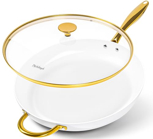 Ceramic Frying Pan Nonstick with Lid