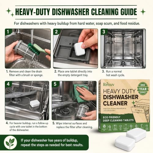 Heavy Duty Dishwasher Cleaner & Deodorizer