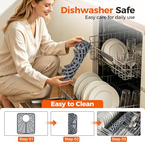 Silicone Sink Protector for Kitchen Sink (12x14 rear)