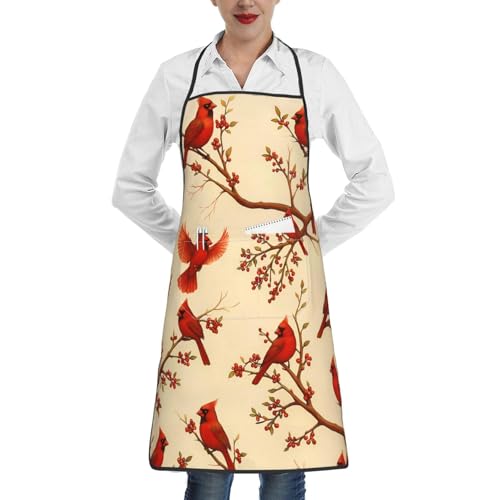 Women Men Bib Aprons Chef Cooking Aprons with Pockets for Kitchen Cooking BBQ Baking Grilling