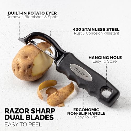 Professional Vegetable Peeler With Built In Blemish Remover