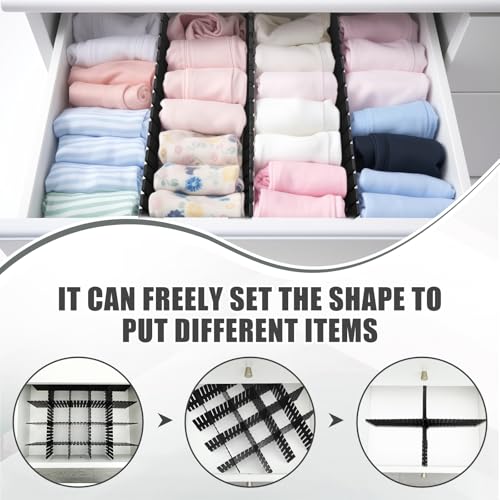 15 Pcs 5.12 Tall Drawer Divider Adjustable Drawer Organizer