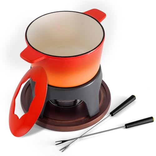 Sierra 11 Piece Cast Iron Fondue Set