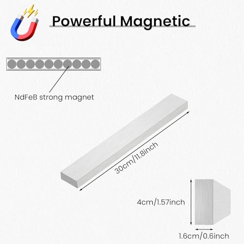 12 Inch Magnetic Knife Strips (12 Inch / Silver)