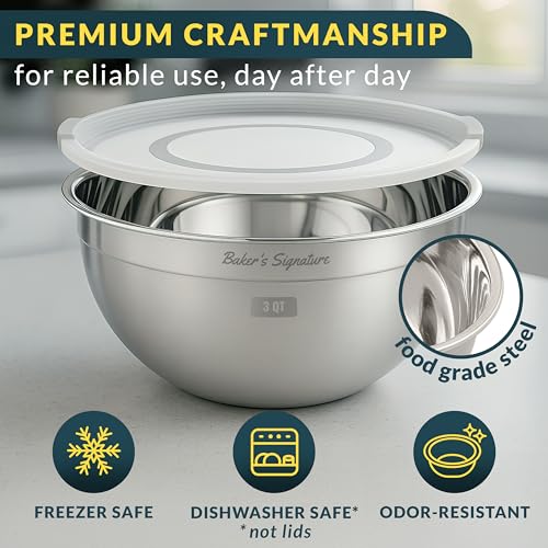 Stainless Steel Mixing Bowls With Lids