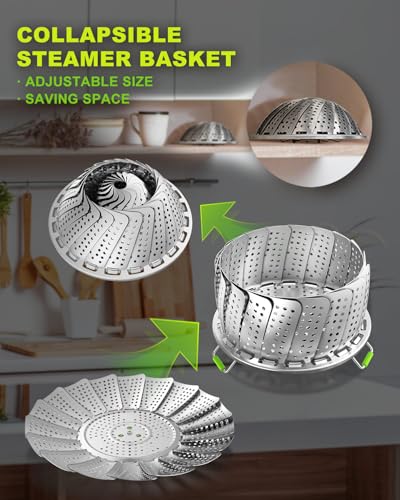Double Layer Steamer Basket for Cooking