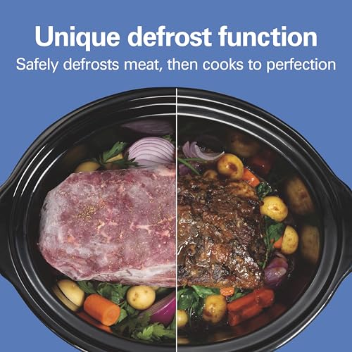 Portable 6 Quart Set & Forget Programmable Slow Cooker