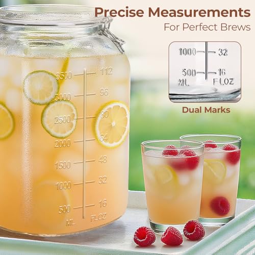 Square Glass Pantry Jars with Airtight Lids