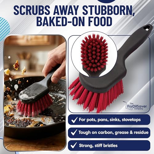 Deep Fryer Cleaning Brush by FryOilSaver Co