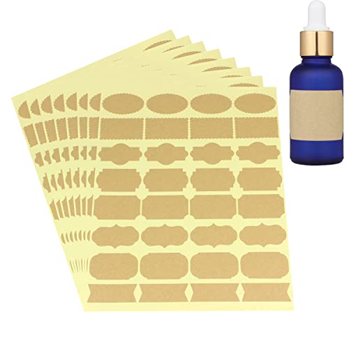Fancy Shape Kraft Label Stickers