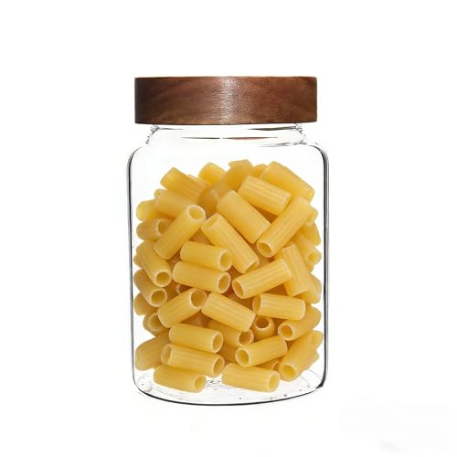 Glass Spice Jar Coffee Sugar Container Airtight Glass Jar Food Storage Canisters Bottle for Kitchen Seasoning Tea Herb Overnight Oats Bar Parfait Snacks