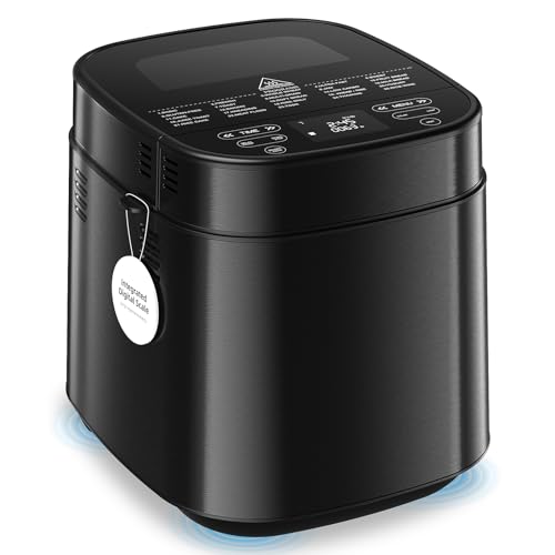 25-in-1 2.5LB Bread Maker with Built-in Electronic Scale (Jet Black)