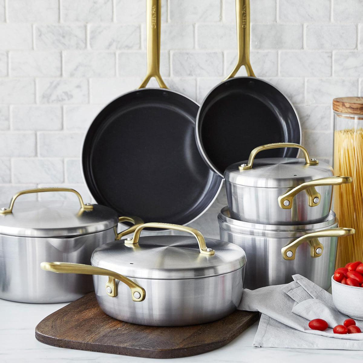 GP5 Stainless Steel 13 (13 Piece Cookware Set / Silver)