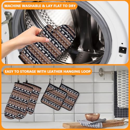 Oven Mitts and Pot Holders Sets 4Pcs