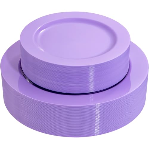 60PCS Plastic Plates set