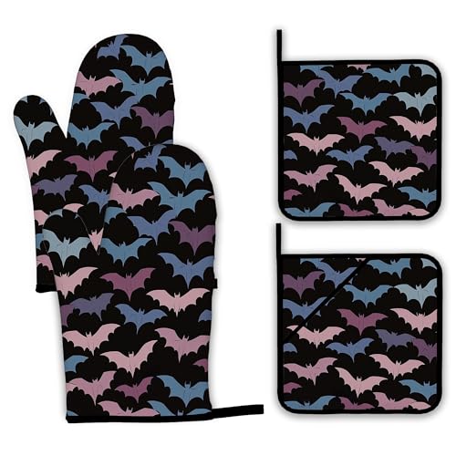 Abstract Daisy Flower Oven Mitts and Pot Holders