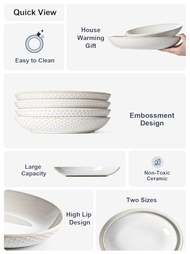 Ceramic Serving Bowls Set of 2