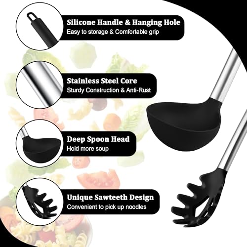 Silicone Pasta Fork and Ladle