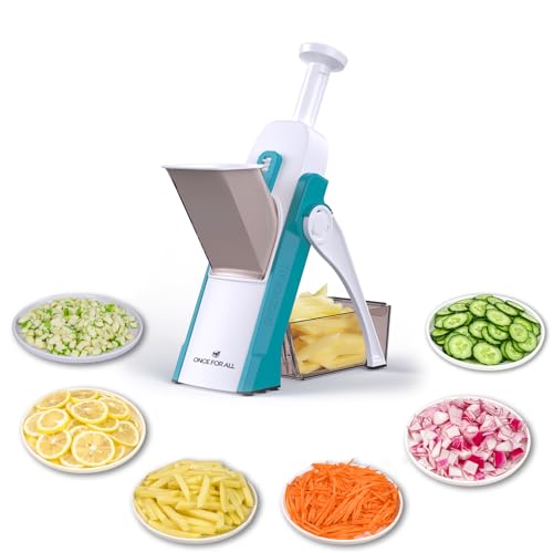 Safe Mandoline Slicer 5 in 1 Vegetable Chopper