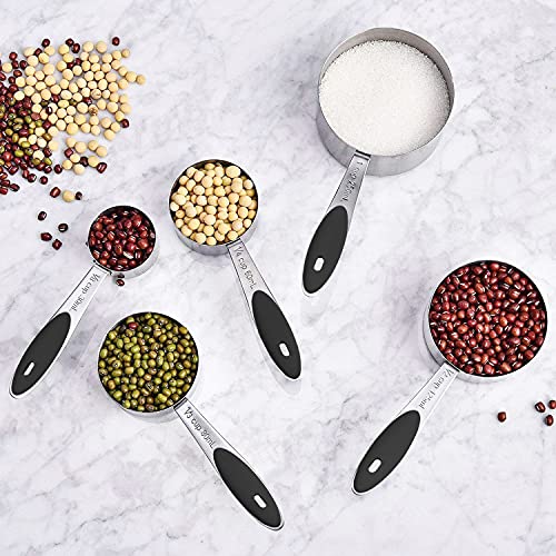 Measuring Cups & Spoons Set of 16 (Black)