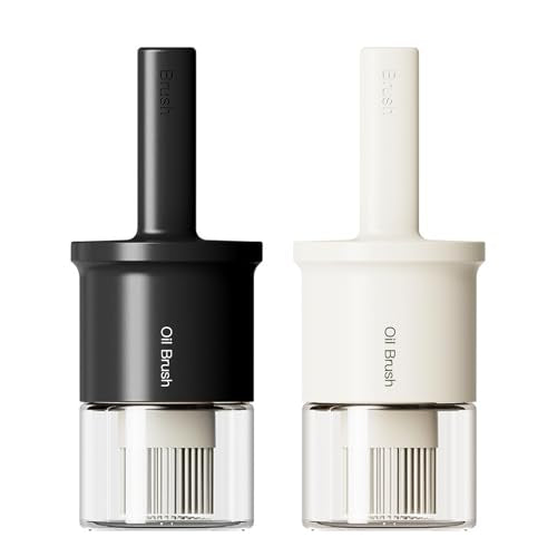 Glass Oil Dispenser Bottle With Heat Resistant Brush for Kitchen