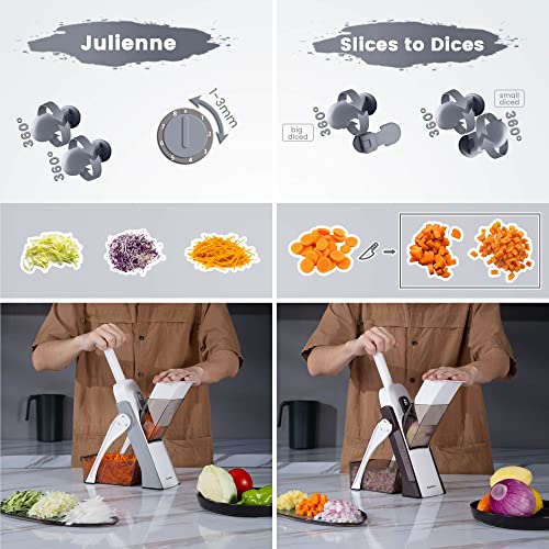 Safe Mandoline Slicer (Gray)