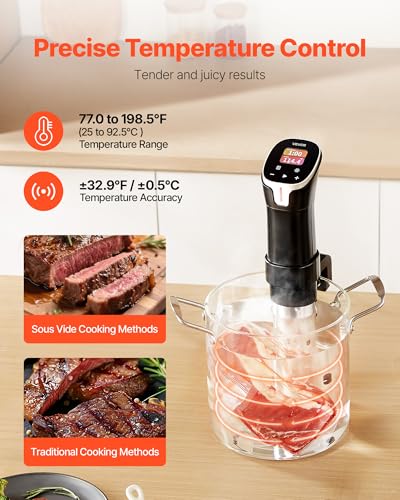 Sous Vide Precision Cooker (3.03 x 3.39 x 15.2 inch / 77 x 86 x 386 mm / Wifi-Color screen)