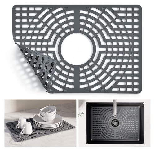 Silicone Sink Protector for Kitchen Sink (19x13 Center)
