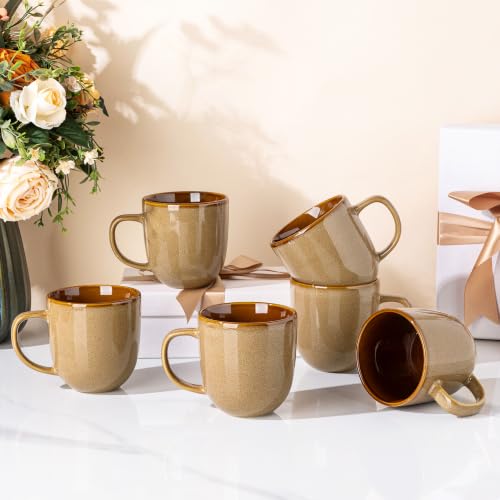 12OZ Ceramic Coffee Mugs Set of 6