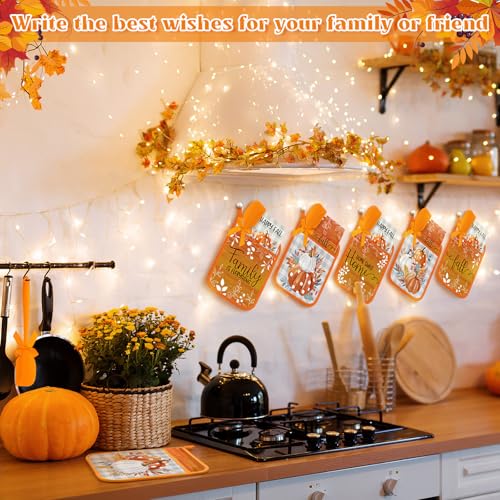 18 Pcs Fall Pot Holders Baking Set with Silicone Spatula (Fall)