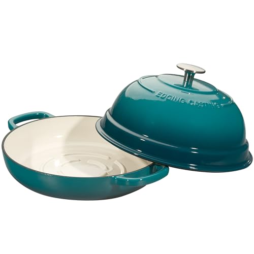 Enameled Cast Iron Dutch Oven Pot with Lid (Darkcyan)