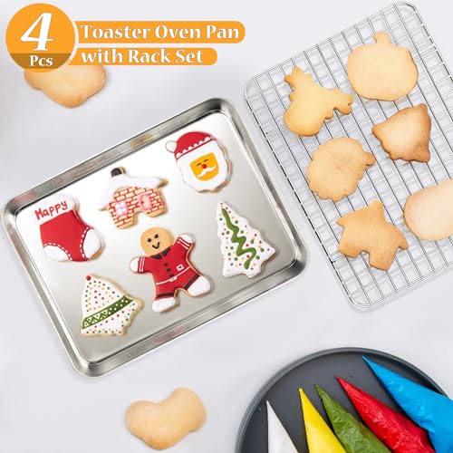 Baking Sheet with Rack Set of 4