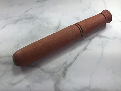 9 Inches Clay Mortar Wooden Pestle Heavy Making Papaya Salad Hand Mixer Masher Grinder Kitchenware