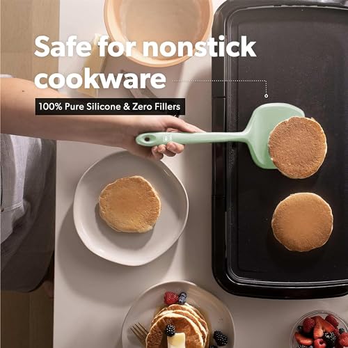 DI ORO Silicone Turner Spatula Set (Sage)