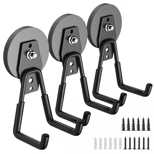 3 Pack D66 Magnetic Hooks for Hanging Heavy Duty