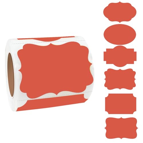 Fancy Shape Stickers Labels for Storage Box or Food Jars Holiday Present Stickers Christmas Gift Tags Stickers