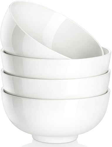 26 OZ Porcelain Soup Bowls Set of 4