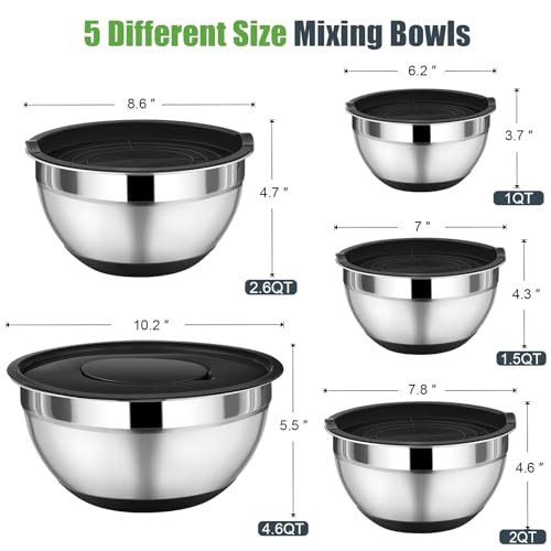 Mixing Bowls with Lid Set