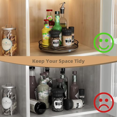 Acacia Lazy Susan Turntable Organizer for Table Top