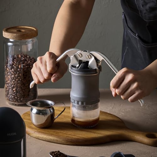 V4 Manual Espresso Machine (Pressurized Filter / Black)