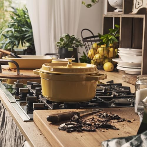 Cast Iron 4 qt Round Dutch Oven (4-qt Round / Citron)